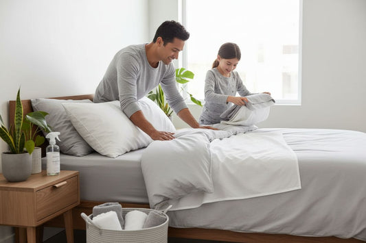 Tencel Lyocell care, fabric folding, bedroom linens