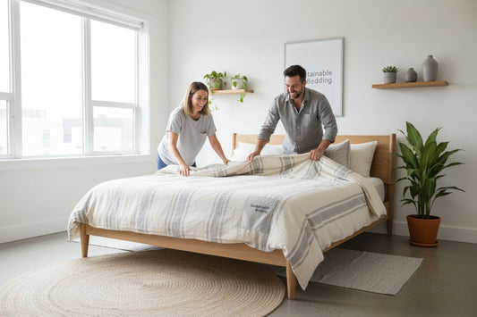 sustainable bedding bedroom