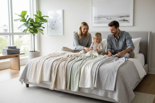 bedding materials family bedroom